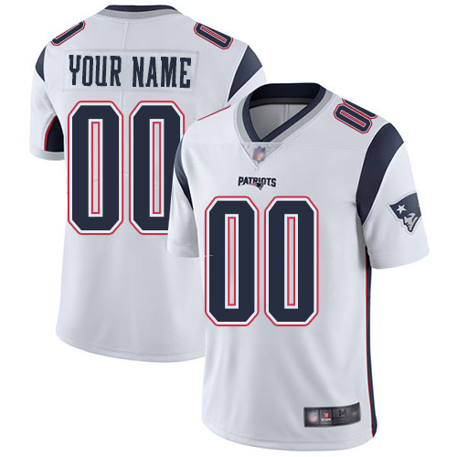 Men's New England Patriots ACTIVE PLAYER Custom White NFL Vapor Untouchable Limited Stitched Jersey